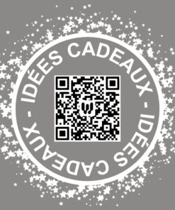 QR18 - Sticker QR code idées cadeaux étoiles